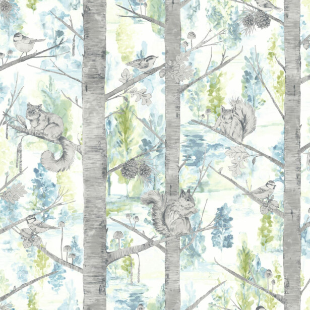 Tapetti Tapetit.fi Kaleidoscope Grizedale Teal 90611