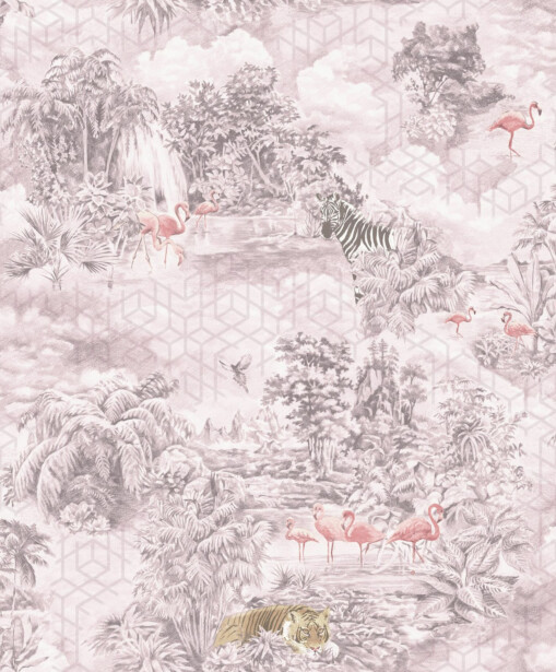 Tapetti Tapetit.fi Kaleidoscope Mayang Pink 90662