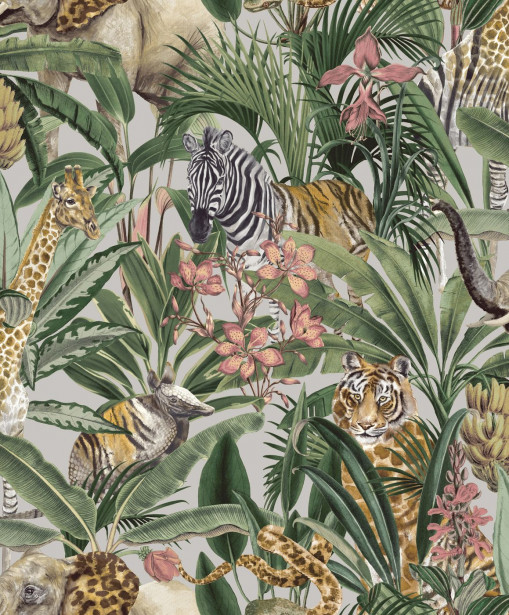 Tapetti Amazonia Serengeti Gilver, 0.53x10.05m, non-woven