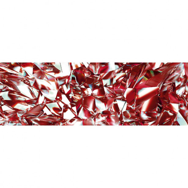Välitilatarra Dimex Red Crystal, 180-350x60cm