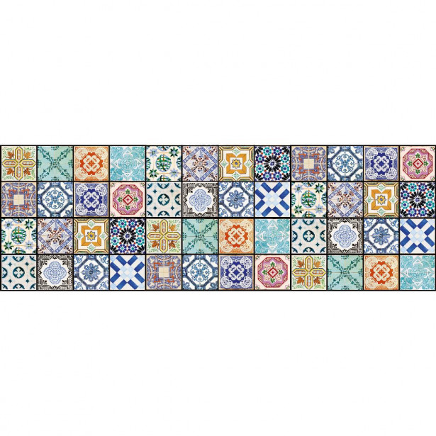 Välitilatarra Dimex Vintage Tiles, 180-350x60cm