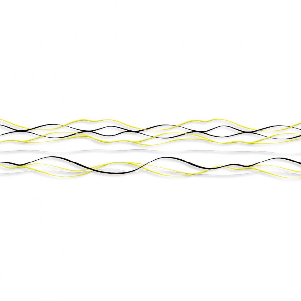 Välitilatarra Dimex Yellow Waves, 180-350x60cm