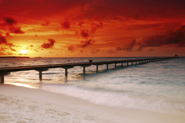 Maisematapetti Dimex Jetty In Sunset, 375x250cm