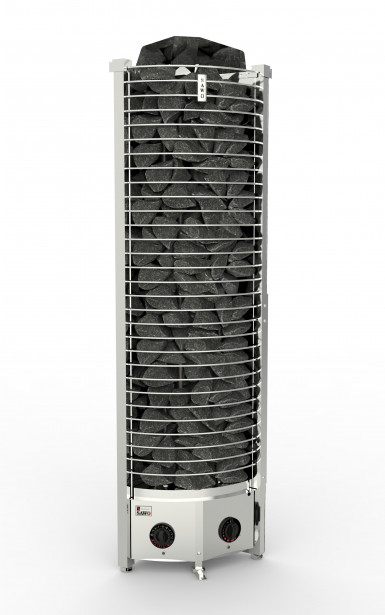 Sähkökiuas SAWO Tower Corner, 4.5kW, 3-6m³, kiinteä ohjauskeskus