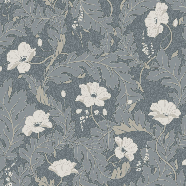 Tapetti Sandberg Charlotta sininen, 0.53x10.05m, non-woven