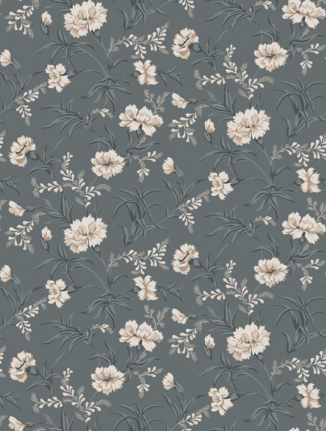 Tapetti Sandberg Emilie siniharmaa, 0.53x10.05m, non-woven