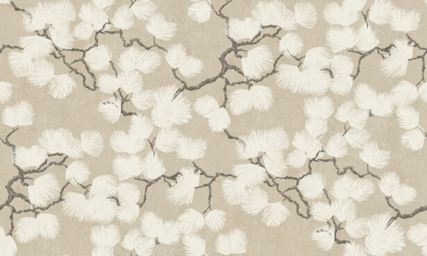 Kuvatapetti Sandberg Pine Mural beige, mittatilaus, non-woven