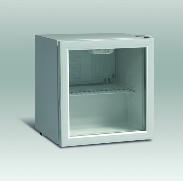 Jääkaappi lasiovella Scandomestic DKS 62, 50cm, valkoinen