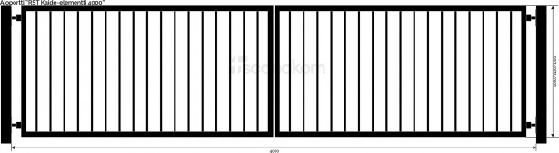 Ajoportti Scandkom Kaide 1000x4000mm, rst