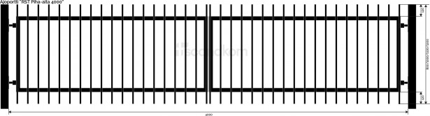 Ajoportti Scandkom Piha-aita 1100x4000mm, rst