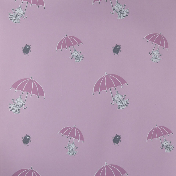 Tapetti Sandudd Muumi 4911-1, 0,53x11,2m, vaaleanpunainen/pinkki, non-woven