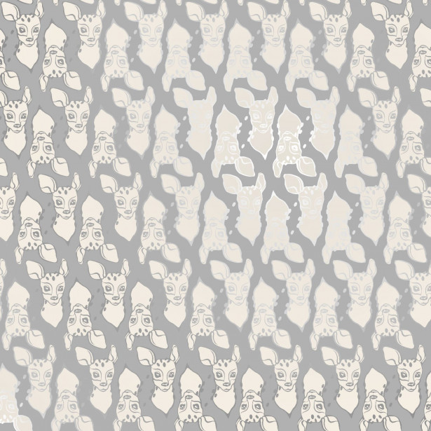 Tapetti Sandudd Ivana Helsinki Bambi 5247-2, 0,53x10,05m, harmaa/valkoinen, non-woven