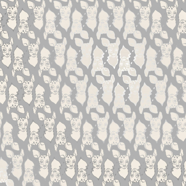 Tapetti Sandudd Ivana Helsinki Bambi 5247-2, 0,53x10,05m, harmaa/valkoinen, non-woven