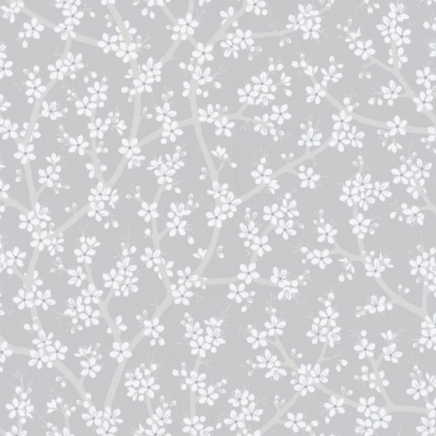 Tapetti Sandudd Rantaniitty 5309-1, 0,53x11,20 m, harmaa/valkoinen, non-woven