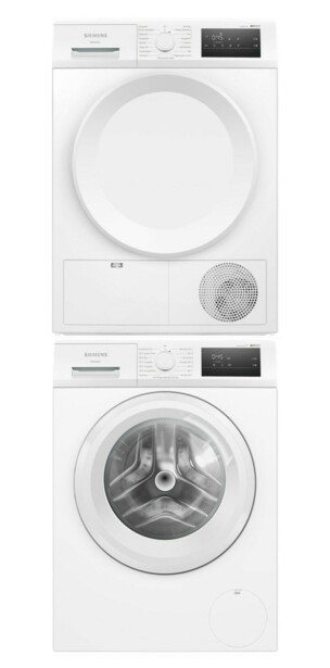 Pesukone ja kuivausrumpu Siemens WM14N01LDN WT43HV0EDN, 10/9kg, valkoinen