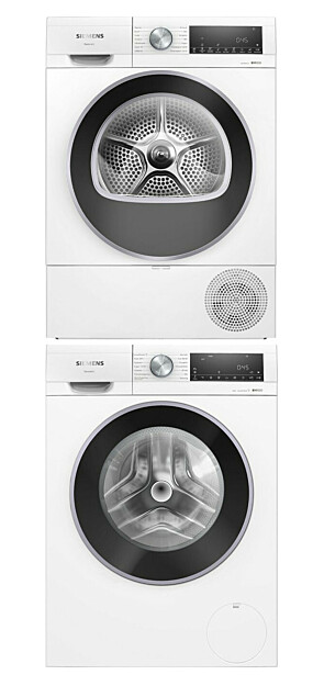 Pesukone ja kuivausrumpu Siemens WG44G2FKDN-WQ42G20KDN iQ500, 119.6cm, 9/9kg, valkoinen