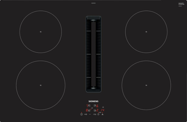 Induktiotaso liesituulettimella Siemens iQ300 EH811BE15E, 80cm, musta