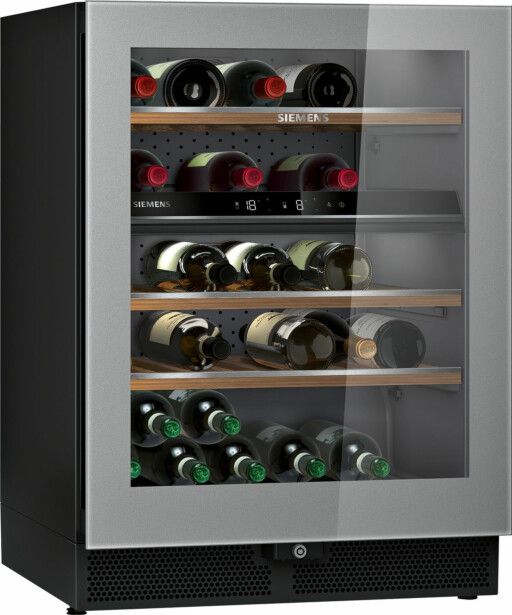 Viinikaappi Siemens iQ500 KW16KATGB 60cm hopea