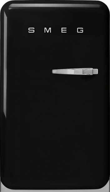 Jääkaappi pakastelokerolla Smeg Retro FAB10LBL5, 54.4cm, musta, vasen
