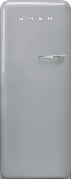 Jääkaappi pakastelokerolla Smeg Retro FAB28LSV5, 60.1cm, hopea, vasen