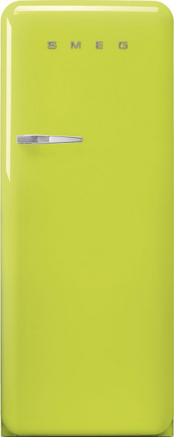 Jääkaappi pakastelokerolla Smeg Retro FAB28RLI5, 60.1cm, lime, oikea