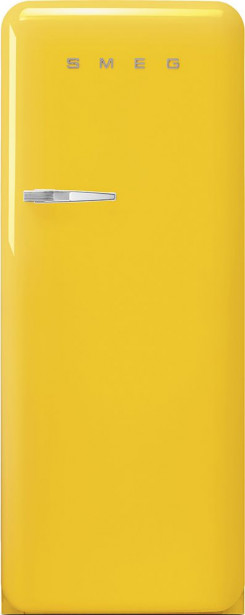 Jääkaappi pakastelokerolla Smeg Retro FAB28RYW5, 60.1cm, keltainen, oikea