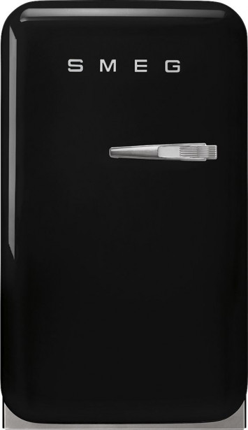 Jääkaappi Smeg Retro FAB5LBL5, 40.4cm, musta, vasen