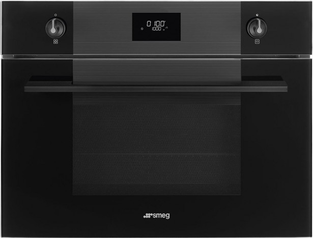 Yhdistelmämikroaaltouuni Smeg SF4101MCNO 45cm musta