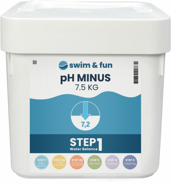 pH-säätöaine Swim & Fun pH Minus 7,5 kg