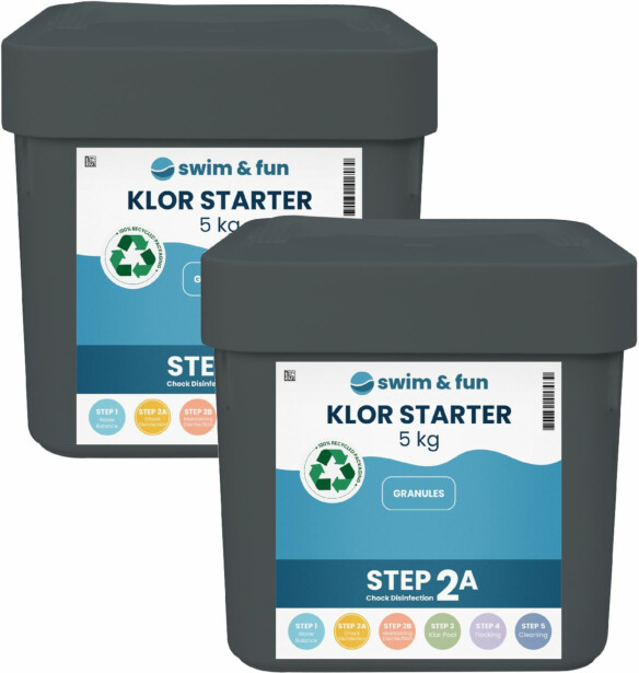 Pikakloori Swim & Fun Klor Starter Fast Dissolving Granules, 10kg