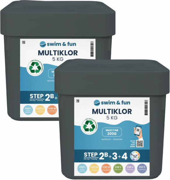 Yhdistelmätabletit Swim & Fun MultiKlor Maxi Tab 200g, 10kg