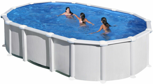 Uima-allas Gre by Swim & Fun, ovaalinmuotoinen, 610x375x132cm, valkoinen