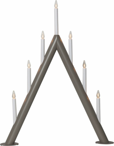 Kynttelikkö Star Trading Circum, 7-osainen, 660x530x85mm, savenharmaa