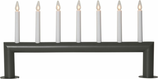 Kynttelikkö Star Trading Circum, 7-osainen, 580x290x70mm, tummanharmaa