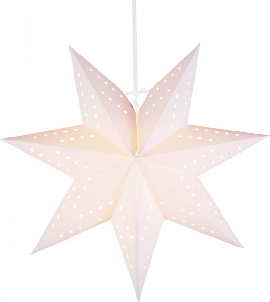 Valotähti Star Trading Bobo, 34cm, paperi, valkoinen