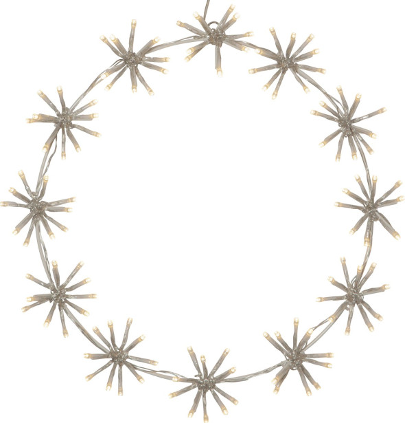 LED-valokoriste Star Trading Siluett Flower Ring, 50cm