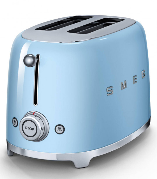 Leivänpaahdin Smeg TSF01PBEU, 2-viipaleen, pastellinsininen