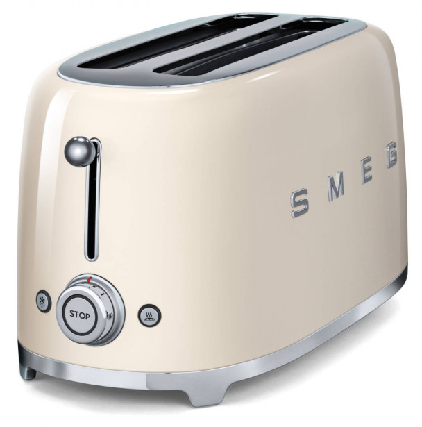 Leivänpaahdin Smeg TSF02CREU, 4-viipaleen, kerma