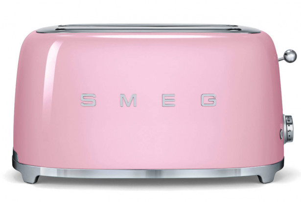 Leivänpaahdin Smeg TSF02PKEU, 4-viipaleen, vaaleanpunainen