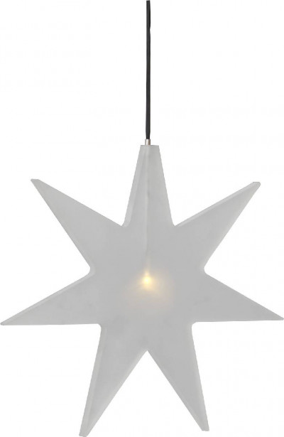 LED-tähti Star Trading Karla, 300x330x10mm, huurrettu