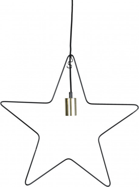 Valotähti Star Trading Ramsvik, 52x50cm, musta