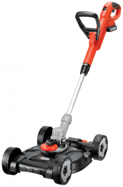 Akkutrimmeri 3-IN-1 BLACK+DECKER STC1820CM, 18V Li-ion + ruohonleikkuualusta