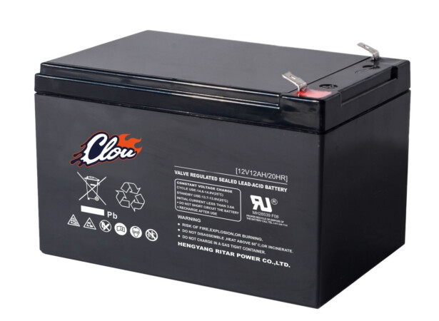 AGM-akku Clou 12120, 12 Ah/12V F2, huoltovapaa