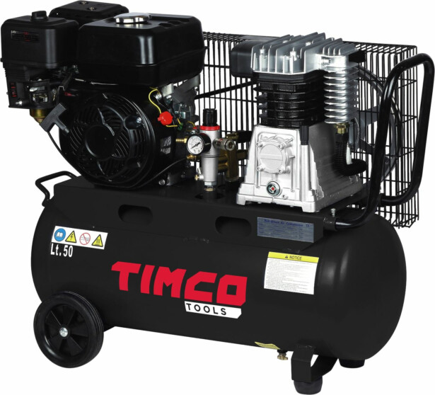 Kompressori Timco, 5.5HP, 50 litraa, polttomoottori