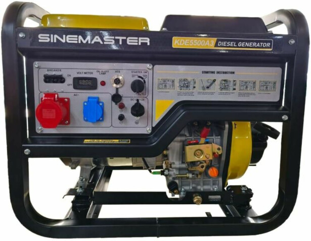 Dieselgeneraattori Sinemaster KDE5500A3, 400V