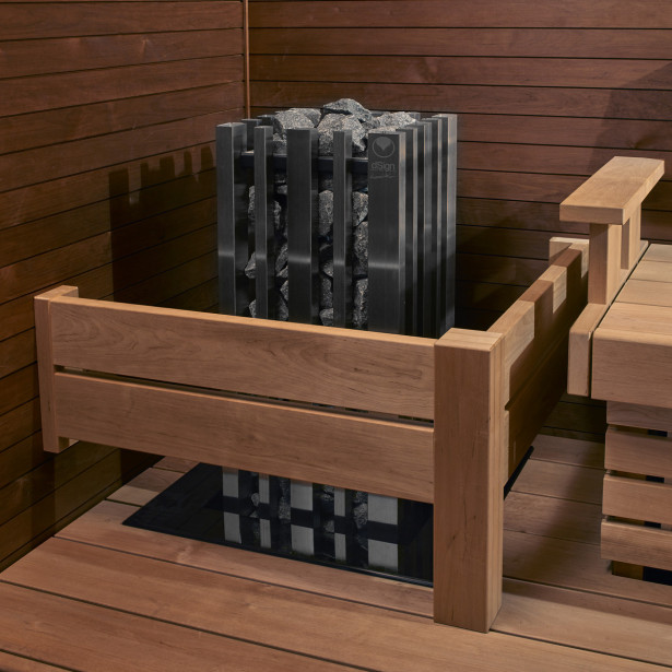 Kiukaan suojakaide Sun Sauna Relax L-malli alalauteelle
