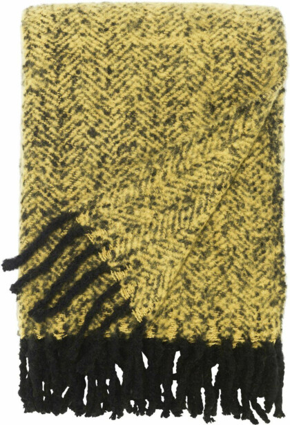 Torkkupeitto Svanefors Kim, 130x170cm, keltainen