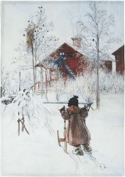 Keittiöpyyhe Svanefors Gården, 50x70cm, harmaa