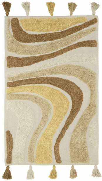 Matto Svanefors Swirl matto, 90x130cm, ruskea