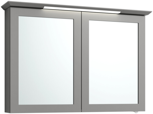 Peilikaappi Svedbergs Hamra 100, LED-valaisin, pistorasia, kivenharmaa